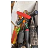 Collection of Assorted Screwdrivers and Hand Tools