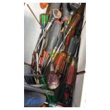Collection of Assorted Screwdrivers and Hand Tools