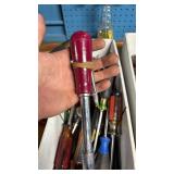 Collection of Assorted Screwdrivers and Hand Tools