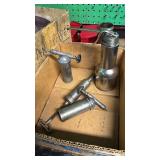 Collection of 4 Metal Oilers and Grease Injectors