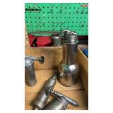 Collection of 4 Metal Oilers and Grease Injectors