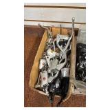 Lot of Assorted Bicycle Parts: Brake Levers, Derailleurs, and Freewheel Cogs