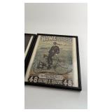 Set of 3 Framed Vintage Bicycle Advertisements