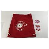 Vintage Schwinn Drawstring Bag with Quality and Service Patches