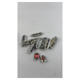 Collection of Schwinn Bicycle Headbadges