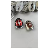 Collection of Schwinn Bicycle Headbadges