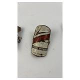 Collection of 5 Vintage Bicycle Head Badges from Various Brands