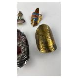 Collection of 9 Vintage Bicycle Head Badges