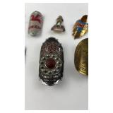Collection of 9 Vintage Bicycle Head Badges