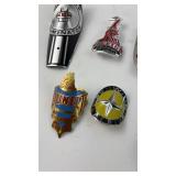 Collection of 9 Vintage Bicycle Head Badges