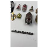 Collection of 9 Vintage Bicycle Head Badges