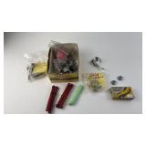 Collection of Vintage Campagnolo Bicycle Parts with Brake Lever Covers