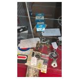Collection of Vintage Bicycle Parts and Accessories