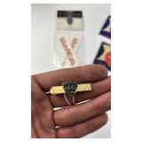 Collection of Vintage Schwinn Bicycle Stickers and Enamel Pin