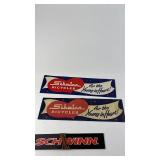 Collection of Vintage Schwinn Bicycle Stickers and Enamel Pin
