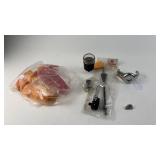 Vintage Schwinn Bicycle Parts Collection with Speedometer and Accessories