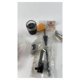 Vintage Schwinn Bicycle Parts Collection with Speedometer and Accessories