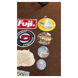 Lot of Vintage Bicycle Signs Featuring Fuji, Schwinn, and More