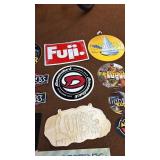 Lot of Vintage Bicycle Signs Featuring Fuji, Schwinn, and More