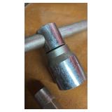 Used 16-Inch Tire Iron Lug Wrench and Socket Attachment