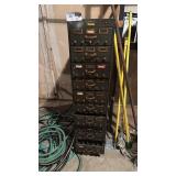 Vintage Steel Filing Cabinet with Multiple Drawers