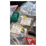 Collection of Bicycle Shifters and Parts Including Shimano and SunRace