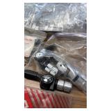 Collection of Bicycle Shifters and Parts Including Shimano and SunRace