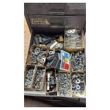 Assorted Schwinn Twin Stick Shifter Parts in Storage Cabinet