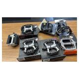 Collection of 6 Bicycle Pedals - Various Models