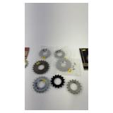 Collection of Single Speed and Track Cogs Assorted Sizes