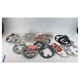 Collection of Bicycle Chainrings in Various Sizes