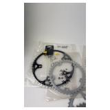 Collection of Bicycle Chainrings in Various Sizes