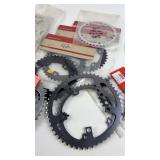 Collection of Bicycle Chainrings in Various Sizes