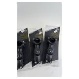 Set of Adjustable Bicycle Stems in Silver and Black