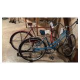 Pair of Vintage Schwinn Bicycles - Breeze and Racer Models
