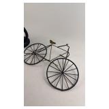 Set of 2 Decorative Metal Bicycle Figurines