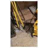 Yellow Mop Bucket with Wringer and Set of Mops