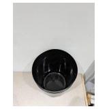 (3) MATTE BLACK TRASH CANS