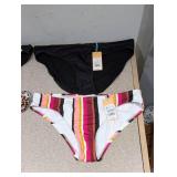 (4) NEW WOMENS ASSORTED SWIMWEAR BOTTOMS (LARGE)