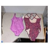 (2) ONE PIECE SWIMSUITS (SIZE LARGE)