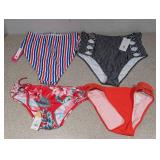 (4) NEW ASSORTED WOMEN’S SWIMWEAR BOTTOMS (MEDIUM)
