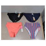 (4) NEW ASSORTED WOMEN’S SWIMWEAR BOTTOMS (MEDIUM)