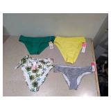 (4) NEW ASSORTED WOMEN’S SWIMWEAR BOTTOMS (MEDIUM)