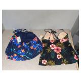 (2) NEW ASSORTED WOMEN’S SWIMWEAR TOPS (MEDIUM)