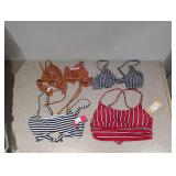 (4) NEW ASSORTED WOMEN’S SWIMWEAR TOPS (MEDIUM)