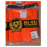 (5) NEW OCCUNOMIX XL HI-VIZ WORKWEAR VEST (ORANGE)