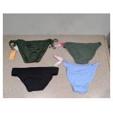 (4) NEW ASSORTED WOMEN’S SWIMWEAR BOTTOMS (SMALL)