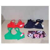 (4) NEW ASSORTED WOMEN’S SWIMWEAR TOPS (SMALL)