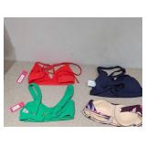 (4) NEW ASSORTED WOMEN’S SWIMWEAR TOPS (SMALL)