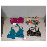 (4) NEW ASSORTED WOMEN’S SWIMWEAR TOPS (SMALL)